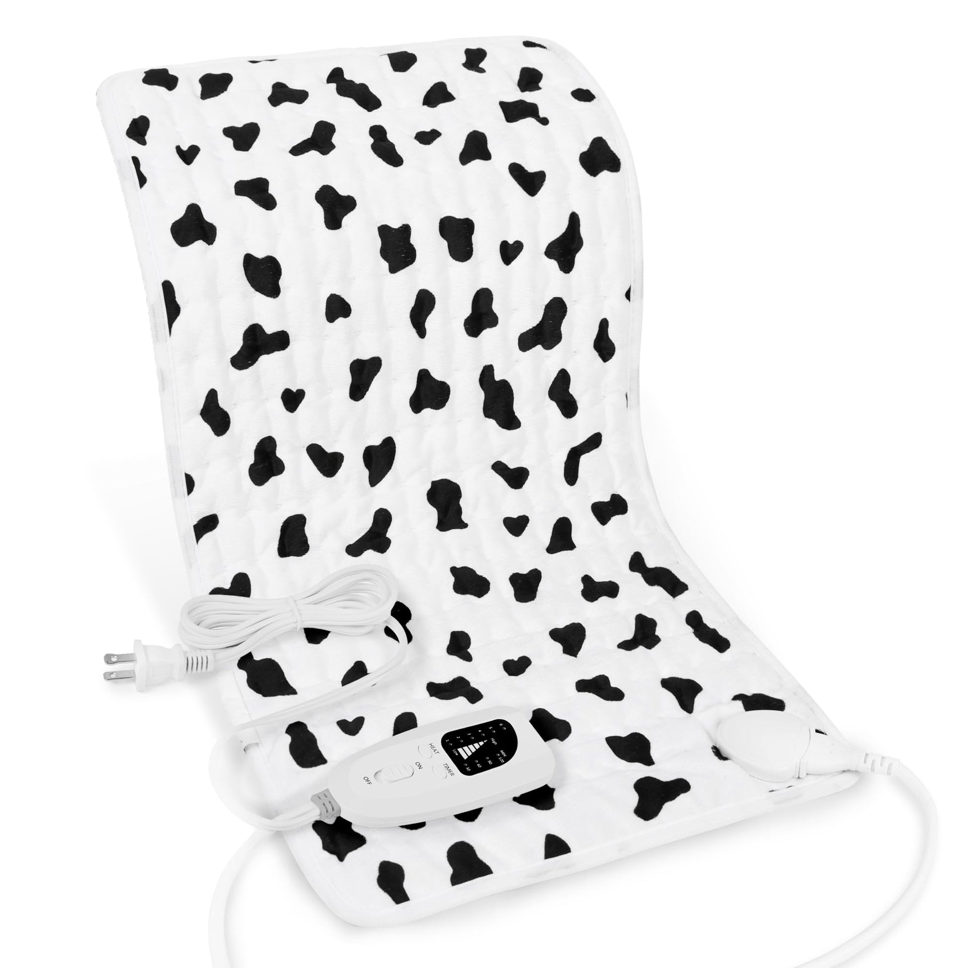 Heating Pad,Electric Heating Pads for Back,Neck,Abdomen,Fathers Day Dad Gifts,Moist Heating Pad for Shoulder,Knee,Arms,Legs,Dry/Moist Heat & Auto Shut Off,Birthday Gifts for Men(Light Gray, 24''×12'')