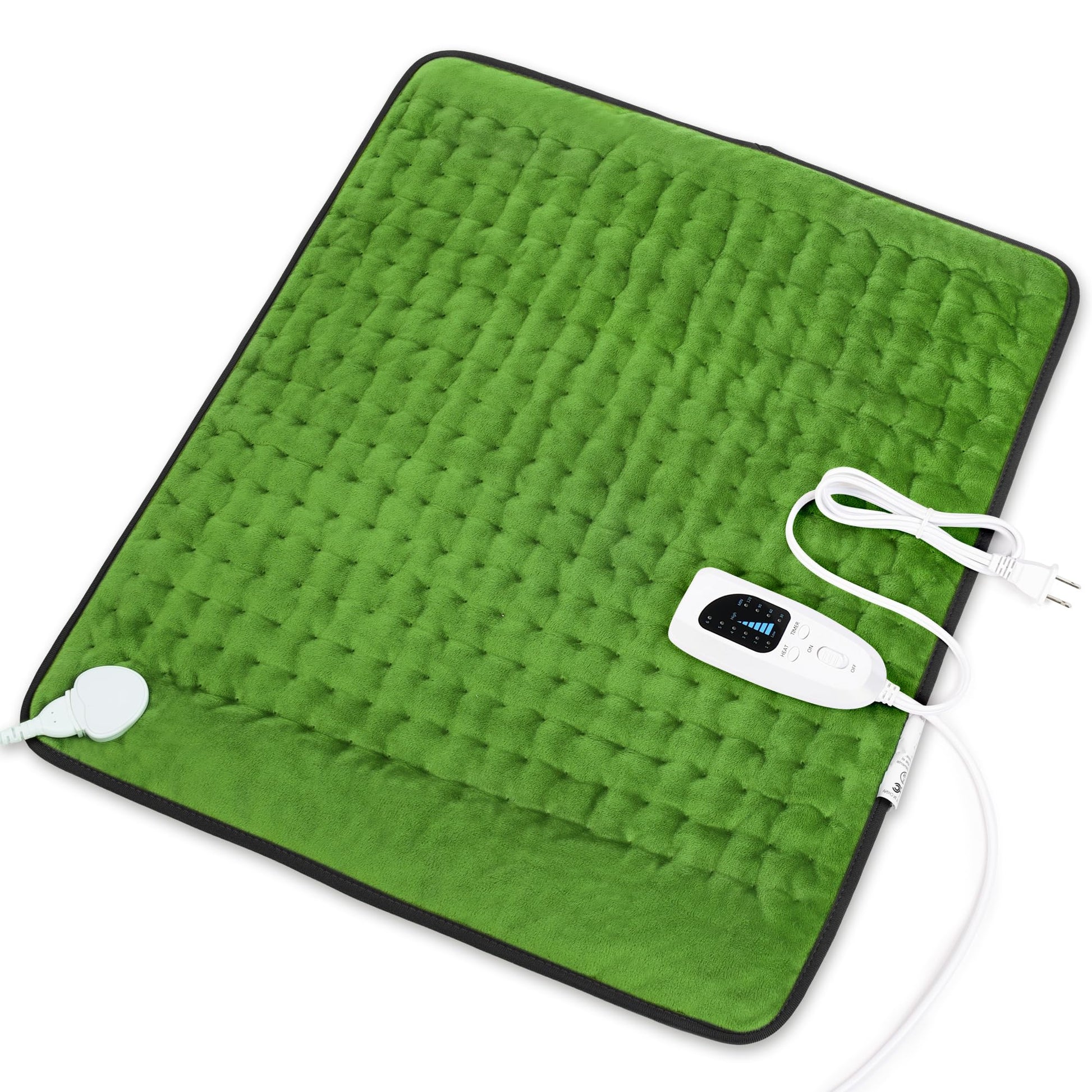Heating Pad,Electric Heating Pads for Back,Neck,Abdomen,Fathers Day Dad Gifts,Moist Heating Pad for Shoulder,Knee,Arms,Legs,Dry/Moist Heat & Auto Shut Off,Birthday Gifts for Men(Light Gray, 24''×12'') Thai Therapy by Maria