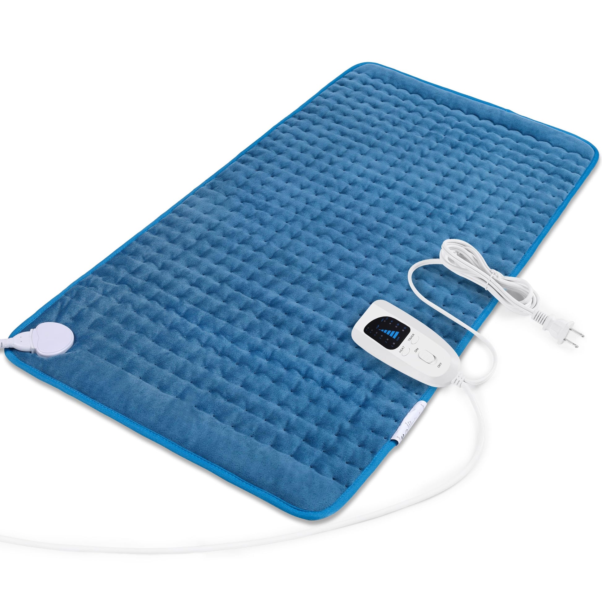 Heating Pad,Electric Heating Pads for Back,Neck,Abdomen,Fathers Day Dad Gifts,Moist Heating Pad for Shoulder,Knee,Arms,Legs,Dry/Moist Heat & Auto Shut Off,Birthday Gifts for Men(Light Gray, 24''×12'') Thai Therapy by Maria
