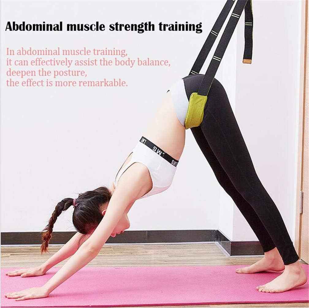 Yoga Fitness Stretching Strap, Door Flexibility Stretching Strap, Improve Leg Waist Back Flexibility Back Bend Assist Trainer, for Rehab Pilates Ballet Dance Cheerleading Splits Gymnastics Thai Therapy by Maria