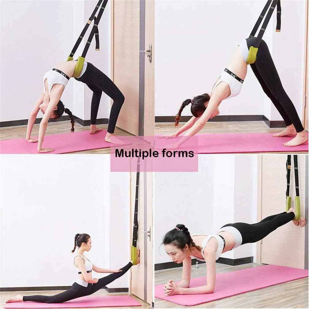 Yoga Fitness Stretching Strap, Door Flexibility Stretching Strap, Improve Leg Waist Back Flexibility Back Bend Assist Trainer, for Rehab Pilates Ballet Dance Cheerleading Splits Gymnastics Thai Therapy by Maria