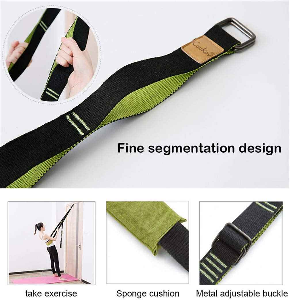 Yoga Fitness Stretching Strap, Door Flexibility Stretching Strap, Improve Leg Waist Back Flexibility Back Bend Assist Trainer, for Rehab Pilates Ballet Dance Cheerleading Splits Gymnastics Thai Therapy by Maria