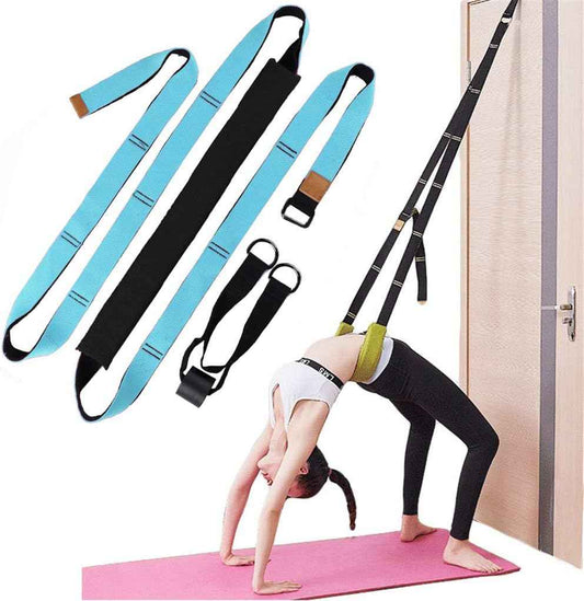 Yoga Fitness Stretching Strap, Door Flexibility Stretching Strap, Improve Leg Waist Back Flexibility Back Bend Assist Trainer, for Rehab Pilates Ballet Dance Cheerleading Splits Gymnastics