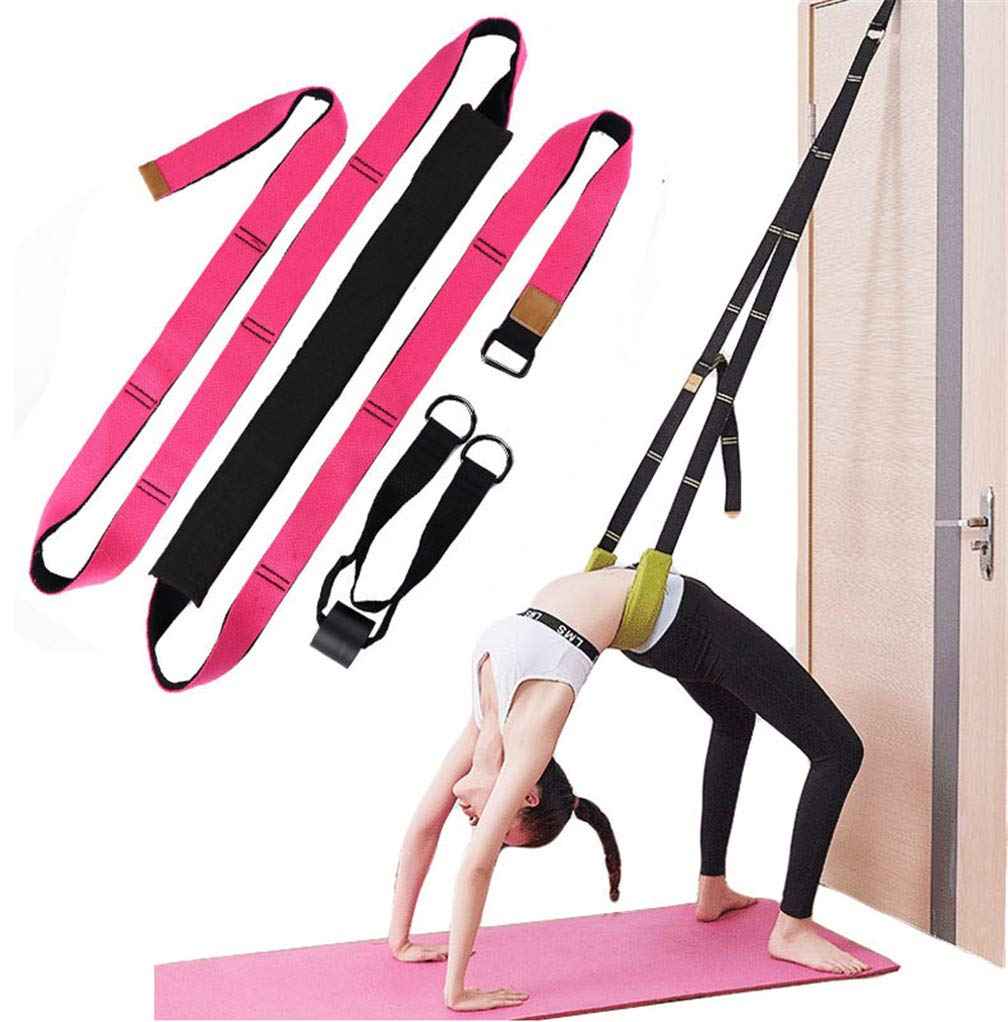 Yoga Fitness Stretching Strap, Door Flexibility Stretching Strap, Improve Leg Waist Back Flexibility Back Bend Assist Trainer, for Rehab Pilates Ballet Dance Cheerleading Splits Gymnastics Thai Therapy by Maria
