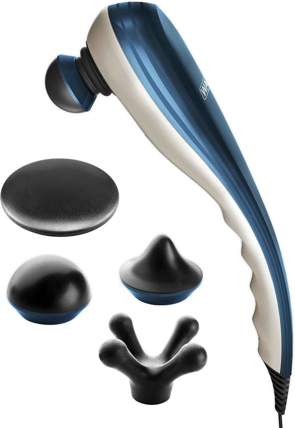 Wahl Deep Tissue Corded Long Handle Percussion Massager - Handheld Therapy with Variable Intensity to Relieve Pain in The Back, Neck, Shoulders, Muscles, & Legs – FSA Eligible - Model 4290-300 Thai Therapy by Maria
