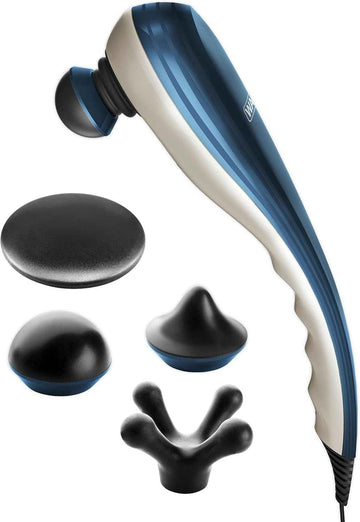 Wahl Deep Tissue Corded Long Handle Percussion Massager - Handheld Therapy with Variable Intensity to Relieve Pain in The Back, Neck, Shoulders, Muscles, & Legs – FSA Eligible - Model 4290-300 Thai Therapy by Maria
