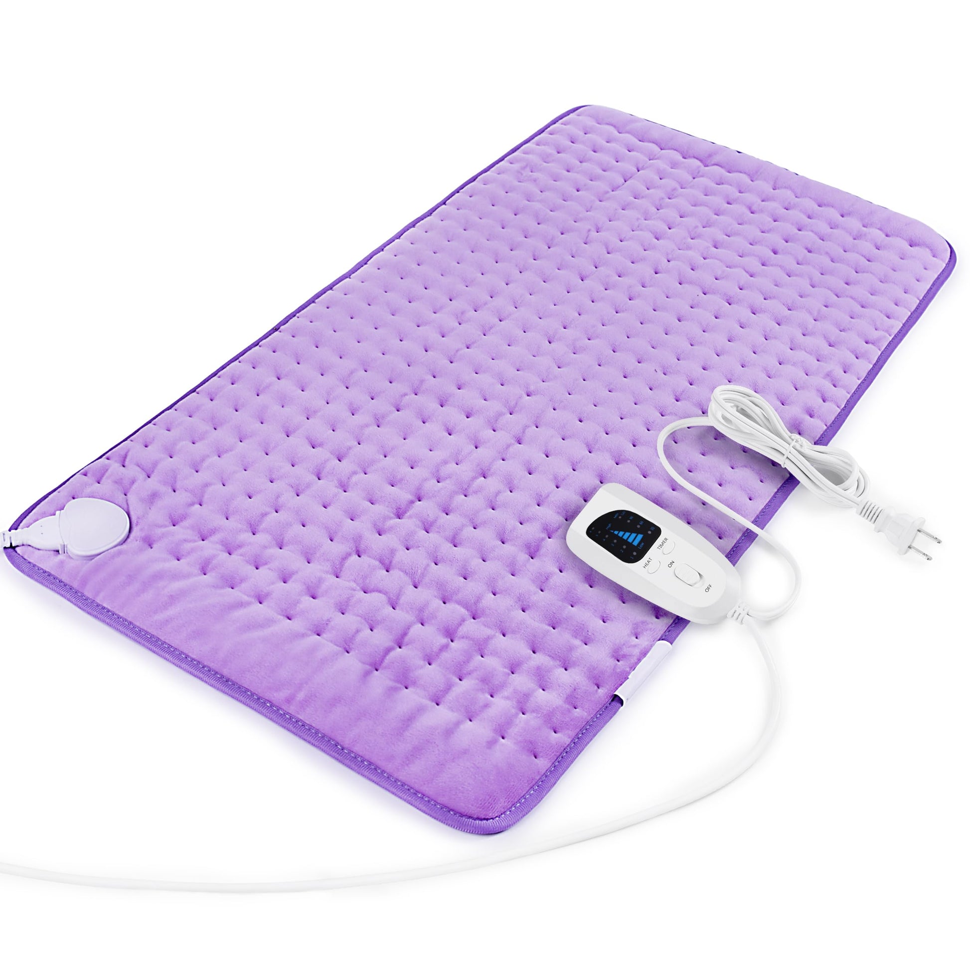 Heating Pad,Electric Heating Pads for Back,Neck,Abdomen,Fathers Day Dad Gifts,Moist Heating Pad for Shoulder,Knee,Arms,Legs,Dry/Moist Heat & Auto Shut Off,Birthday Gifts for Men(Light Gray, 24''×12'') Thai Therapy by Maria