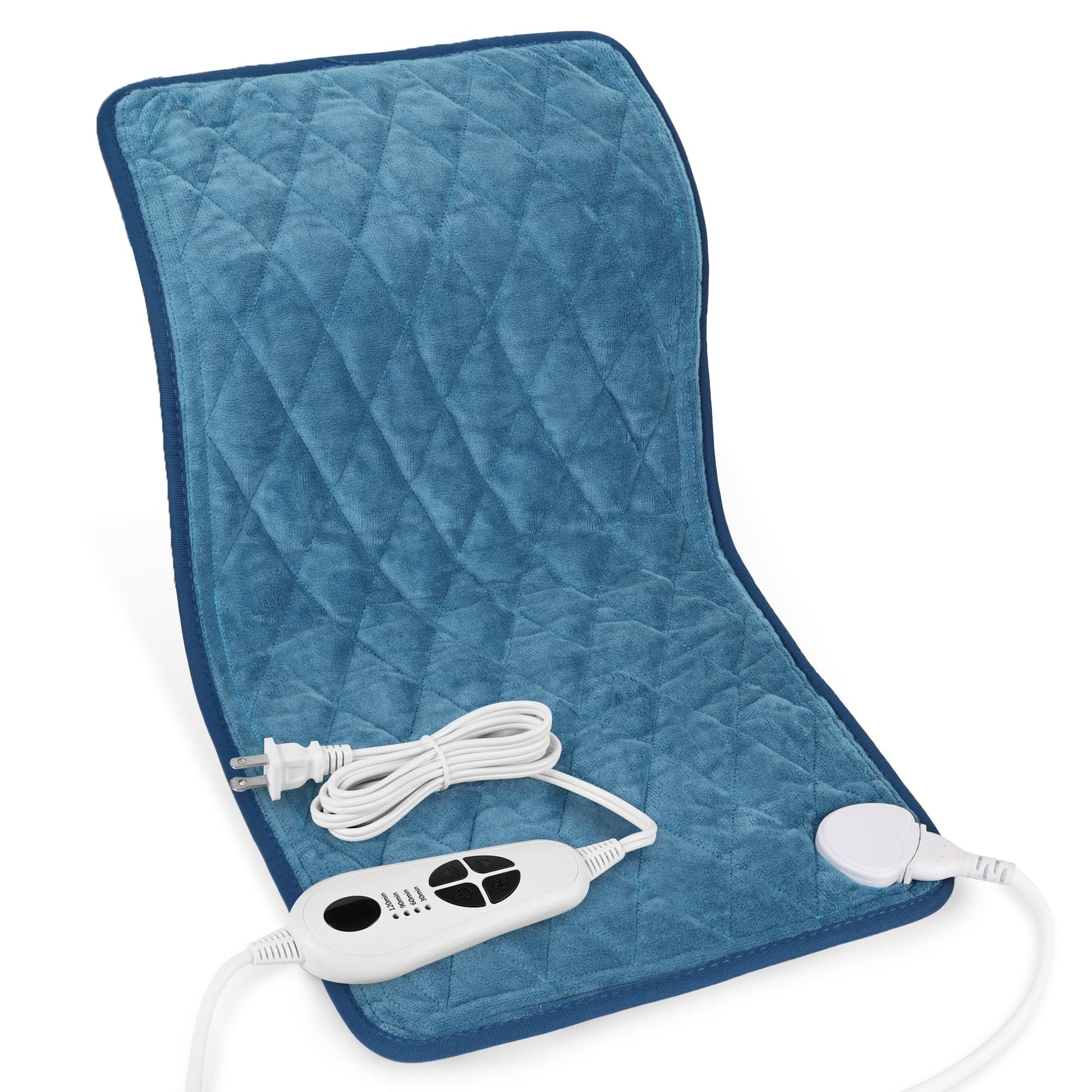 Heating Pad,Electric Heating Pads for Back,Neck,Abdomen,Fathers Day Dad Gifts,Moist Heating Pad for Shoulder,Knee,Arms,Legs,Dry/Moist Heat & Auto Shut Off,Birthday Gifts for Men(Light Gray, 24''×12'')
