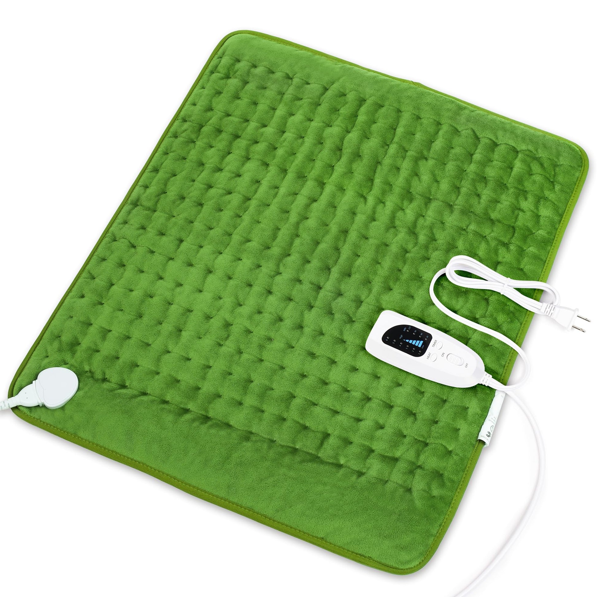 Heating Pad,Electric Heating Pads for Back,Neck,Abdomen,Fathers Day Dad Gifts,Moist Heating Pad for Shoulder,Knee,Arms,Legs,Dry/Moist Heat & Auto Shut Off,Birthday Gifts for Men(Light Gray, 24''×12'')