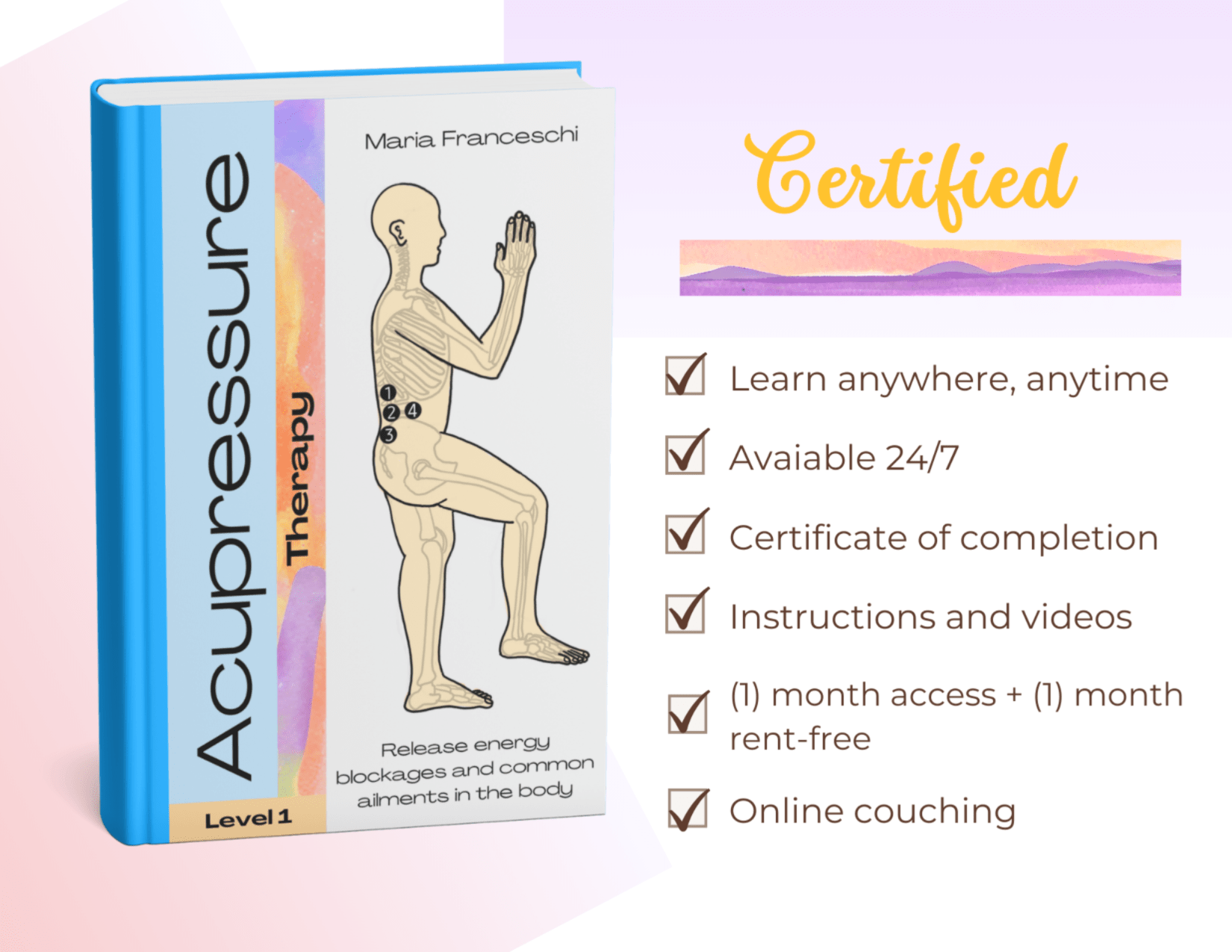 Acupressure Therapy Level 1 E-books Thai Therapy by Maria Certified