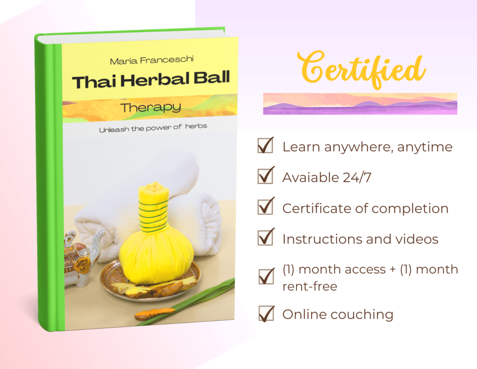 Thai Herbal Ball Therapy E-books Thai Therapy by Maria Certified