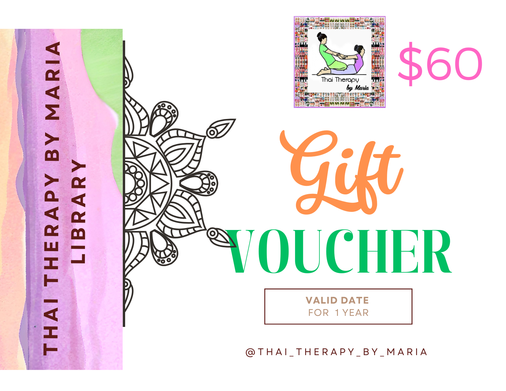 Gift Card E-books Thai Therapy by Maria $60.00