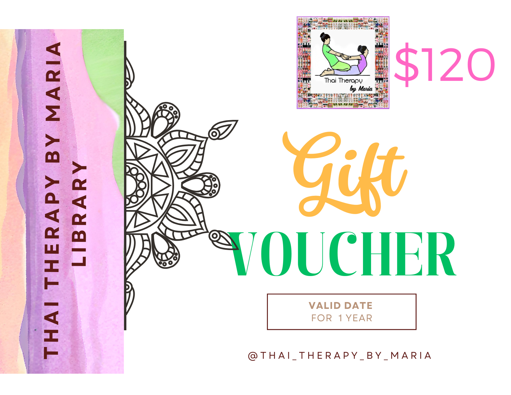 Gift Card E-books Thai Therapy by Maria $120.00