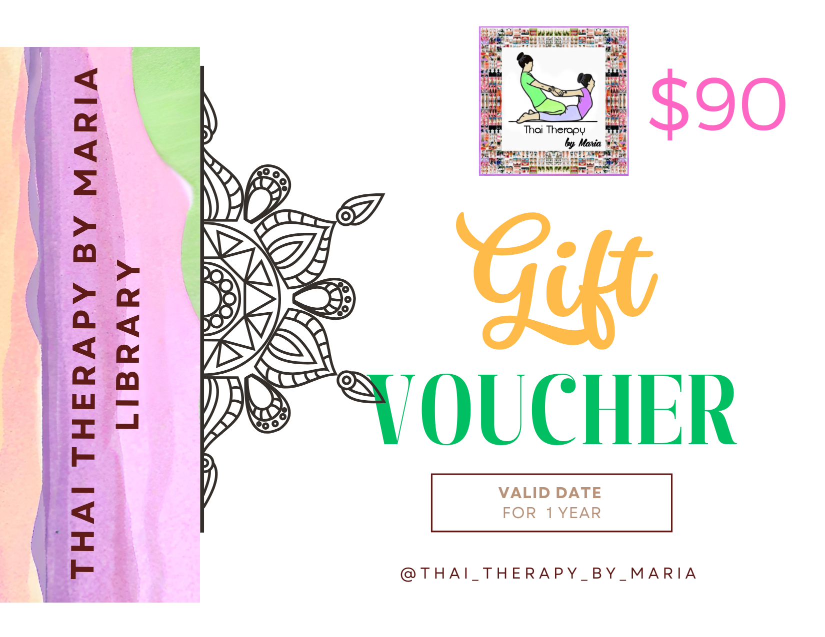 Gift Card E-books Thai Therapy by Maria $90.00