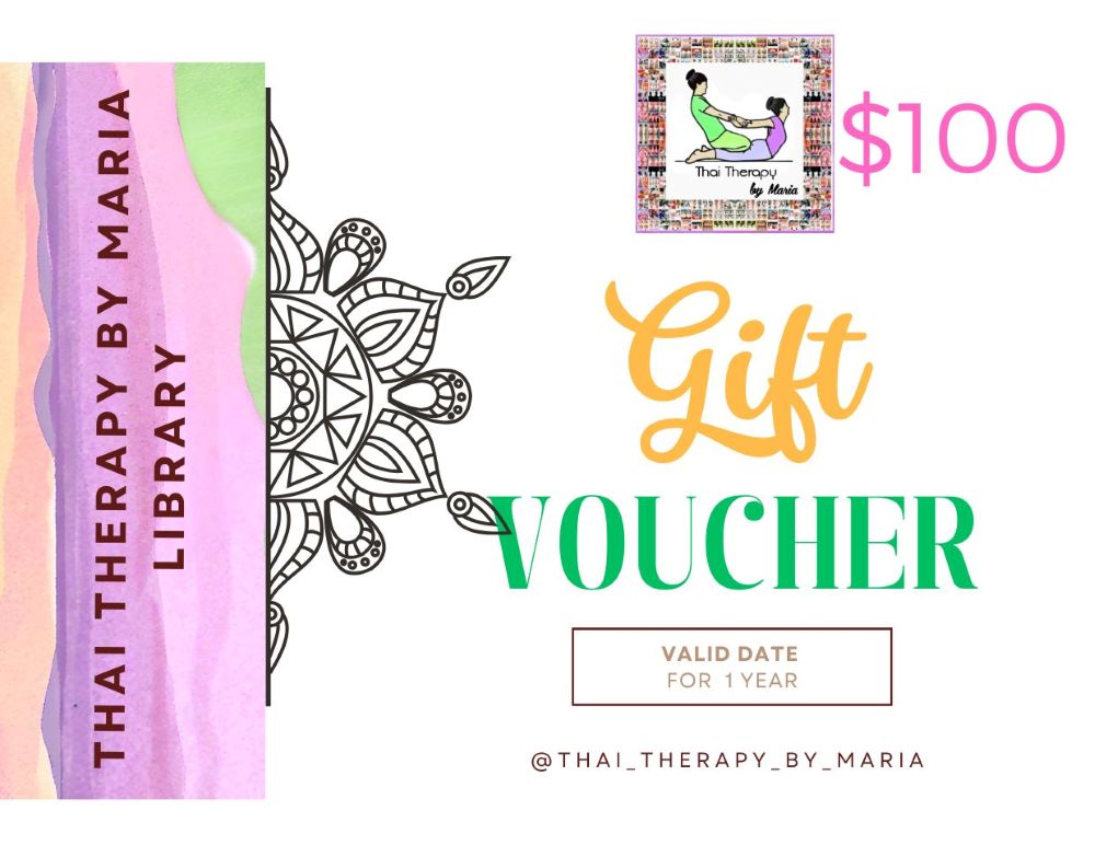 Gift Card E-books Thai Therapy by Maria $100.00